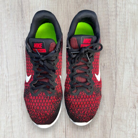 Nike Air Max Sequent 2 Red Black Running Sneakers Men’s Size 8 - Picture 2 of 8